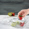 Double Compartment Glass Food Container